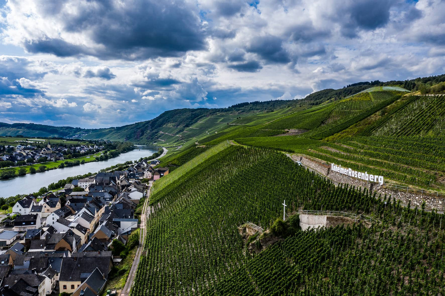 Panoramaausblick von der Lage „Kinheimer Rosenberg” 